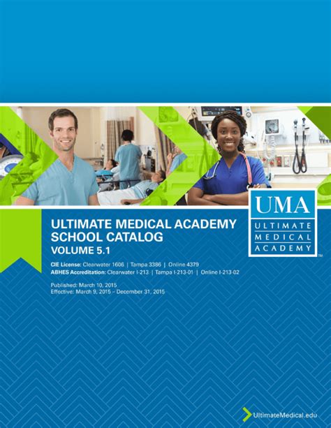 Ultimate medical - Ultimate Medical Academy (UMA) is an accredited, nonprofit educational institution that helps to meet that need by equipping and empowering learners to do vital work at the heart of healthcare.